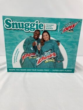 SNUGGIE MOUNTAIN DEW BLANKET WITH SLEEVES FTL-04-046